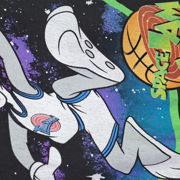 Space Jam Bugs Bunny Dunk Crew Neck Short Sleeve Men's Size L - Picture 4 of 11